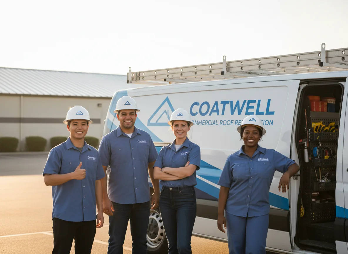 Commercial roof coating company in Romance, AR